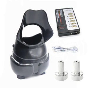 Erkek elektroşok penis skrotum halka prezervatif topu sedye penis kafes erkek seks oyuncakları - Product Image 1