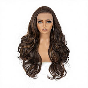 Peluca sintética personalizada con encaje frontal 13x4, completamente atada a mano, estilo rizado/afro, con gorra transparente ajustable y longitud <span class=keywords><strong>de</strong></span> rizo personalizable. - Product Image 2
