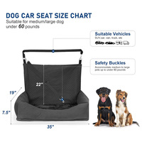 Housse de siège de voiture pour chien lavable imperméable à l'eau Offre Spéciale lit de siège de traversin de voiture pour chien de grande taille