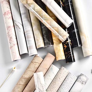 Patrón <span class=keywords><strong>de</strong></span> mármol resistente al calor y al aceite papel tapiz <span class=keywords><strong>de</strong></span> PVC impermeable Película autoadhesiva <span class=keywords><strong>para</strong></span> decoración del hogar película protectora <span class=keywords><strong>de</strong></span> mármol - Product Image 1