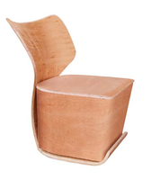 Chaise de loisirs ergonomique confortable en contreplaqué, design d'accessoires pour meubles, prix d'usine