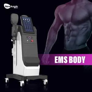 Newangie New arrival 4 rf handles body sculpting machine Electromagnetic ems muscle building stimulation machine