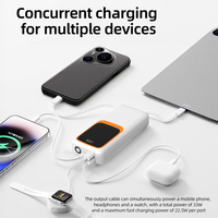 Nuevo banco de energía portátil 20000 mAh Carga súper rápida 20000 Mah para teléfono Emergencia al aire libre Carga Rpida Banco de energía para iPhone