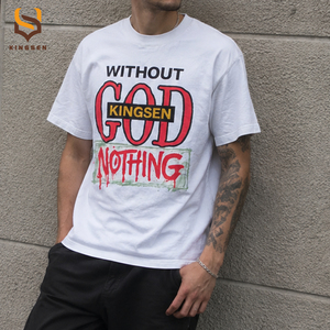 T-shirt personnalisé pour homme à manches courtes, style vintage, délavé, surdimensionné, effet soleil, impression DTG, blanc, streetwear rétro - Product Image 3