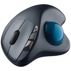 罗技M570 2.4G无线游戏鼠标光学轨迹球人体工学鼠标玩家对于Windows 10/8/7 Mac操作系统支持官方测试
