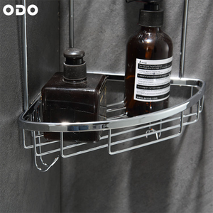 Organizador de Baño de Latón Resistente al Óxido con Doble Estante y Gran Capacidad, Estantes de Pared para Almacenamiento en el Baño y Decoración del Hogar - Product Image 5