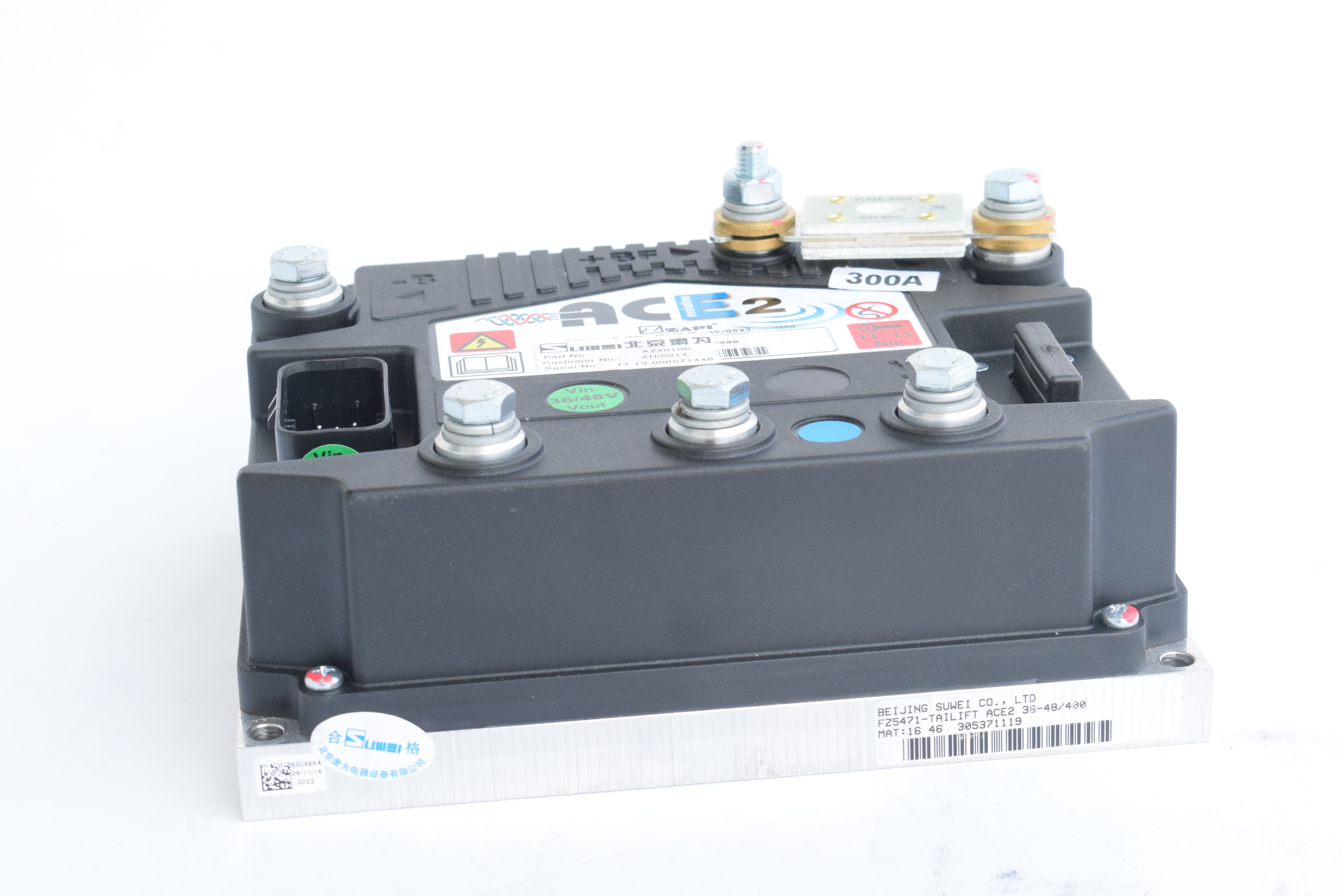 ZAPI AC Controller Az4019 for Forklifts - 36-48V, 400A, New, 6