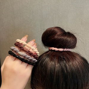 Thickened High Elasticity Hair Tie Ponytail Fabric Solid Color Daily Use Yiwu Women's <b>Accessories</b> - Product Image 3