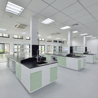 Meubles de laboratoire résistant aux produits chimiques île banc de travail en acier de laboratoire de matériel de table
