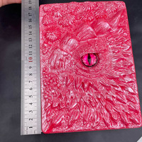 Hot Selling Natur kristall harz 3 D Notebook Eingelegte Kristalle Eye Macaron Dragon Book Devil's Eye Notebook für Geschenk