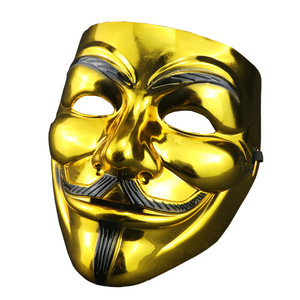 Masque d'horreur pour Halloween, Masque de <span class=keywords><strong>hacker</strong></span>, Masque de fantôme pour homme adulte, Masque Geek V-Word Vendetta - Product Image 4