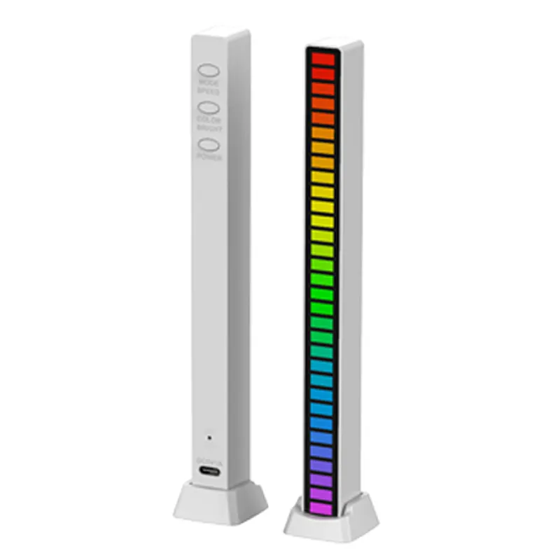 Sound Level Indicator Music Spectrum Audio Display Car Home Sound Control Light Voice-Activated Pickup Rhythm Lights