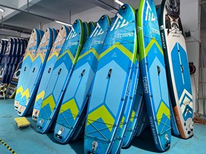 OEM SUP ฟรีดีไซน์ บอร์ดพายแบบเป่าลมอเนกประสงค์สำหรับกีฬาทางน้ำ  กระดานโต้คลื่นแบบสั่งทำพิเศษ รุ่น TR03/2 Stand up I - Product Image 5