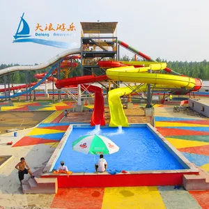 Dalang गर्म बिक्री पानी पार्क खेलने के लिए उपकरणों मनोरंजन एक्वा पार्क शीसे रेशा सर्पिल पानी बेड़ा स्लाइड 15 साल लंबे जीवनकाल
