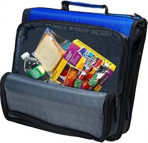 Free Sample BSCI Zippered Binder Bag With Handle, 2-Inch 3-<b>Ring</b> O-<b>Ring</b>, Expanding File <b>Folder</b>, Multi-Pocket Organizer Binder - Product Image 4