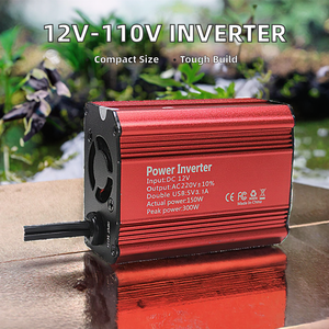 New Aluminium Hot 150W Dual USB 150W EU/US Socket <strong>DC</strong> <strong>12V</strong> to <strong>AC</strong> 110V/220V Power Converter <strong>Adapter</strong> Portable Car Power Inverter - Product Image 3