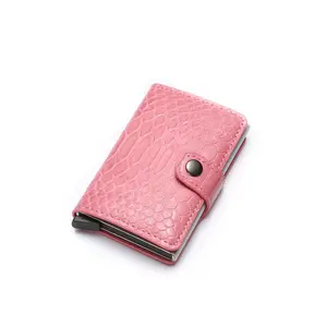 Groothandel Mini Aluminium Wallet Credit Cards Holder Metal Zaken Id Card Case Voor Mannen Vrouwen Fashion Custom Item Stijl
