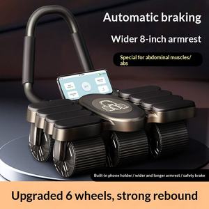 Hikeon Six-wheel PP Abdominal Elbow Support Eco-Friendly Durable Intelligent Automatic Rebound Function Muscle Training Portable - Product Image 2