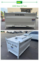 Réservoir de stockage de carburant à double paroi auto-contenu en acier au carbone Sumac Australian 1000L CE pour le stockage du diesel et de l'essence