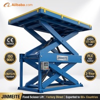 Plateforme élévatrice électrique inclinable JINMEITE avec jambe à ciseaux, capacité 200 kg, hauteur de plateforme 18 m, empattement 2500 mm, Q345