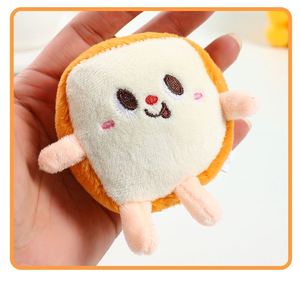 Porte-clés en peluche mignons en gros : figurines miniatures de frites, hamburgers et hot-dogs, pendentifs souples pour sacs à dos/sacs - Product Image 3