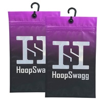 Conception personnalisée de sous-vêtements en plastique pour vêtements boxer pour hommes culotte sacs d'emballage à fermeture éclair avec crochet de suspension
