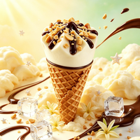 Services de Marquage Privé OEM pour Cornets de Glace Croustillants Certifiés HACCP, Desserts Surgelés en Gros, Halal, Disponibles en Sac