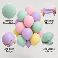 Ballons en latex pastel macaron gonflables à l'hélium pour décorations de fête d'anniversaire et de mariage - Fournisseur chinois
