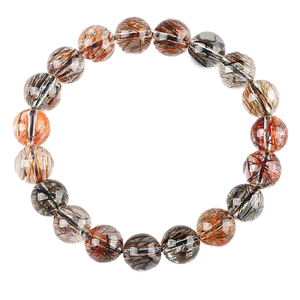 Astrist Quartz Clear White <strong>Beaded</strong> <strong>Bracelet</strong> for Unisex Trendy Natural Stone Jewelry and Gift - Product Image 1