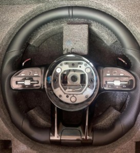 Volante de Fibra de Carbono Personalizado YLC Compatible con <span class=keywords><strong>Mercedes</strong></span> AMG Performance W205 W206 W167 W177 W190 W213 W217 W222 - Product Image 5