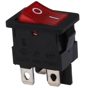 SS21-RBIWG-L02-R CQC CUL seesaw switch 10A 12A DPST Motor Home appliances with lamp Rocker Switch