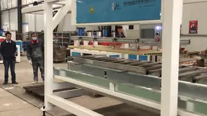 Lini produksi panel pintu PVC/zucchini, lini produksi ekstrusi profil dekking