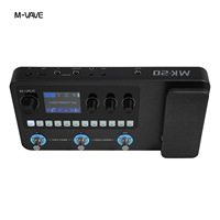 Processeur d'effets M VAVE, processeur d'effets multifonction pour guitare et basse avec effets de machine à rythmes et boucles audio
