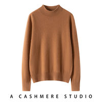 Pull en cachemire 100 % à col roulé plat 12G pour femme, chaud, confortable, respirant, anti-plis, tendance, idéal pour l'hiver (vente en gros)