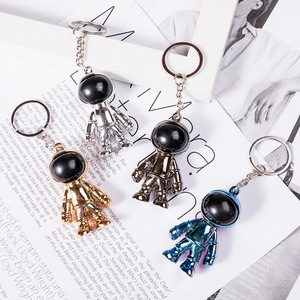 Porte-clés Astronaute en Gros, Pendentif Spaceman Métallique 3D, Accessoires d'Intérieur de Voiture, Anneau en O Détachable, Breloque pour Sac à Dos, Fournisseur - Product Image 3