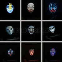 Masque facial, avec application Led Programmable, panneau d'affichage de messages enroulé, lumière, fête de carnaval, musique, cadeau de noël, 2 pièces