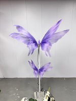 Machine à fleurs géantes motorisée en plastique, faite à la main, haut de gamme, pour la décoration de mariage, ouverture/fermeture