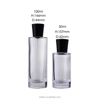 Flacon de parfum en verre dépoli rose dégradé de luxe, cylindre droit, logo personnalisé par estampage à chaud, flacon pulvérisateur cosmétique vide