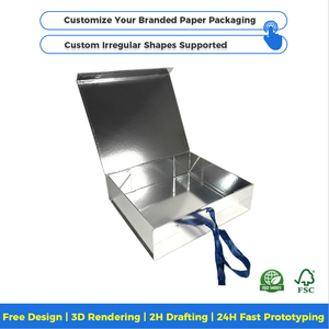 Wholesale Luxury Hard Paper Packaging Gift Box Gold Foil Custom Printed Reusable Materials Carton Emballage Eco - Product Image 2