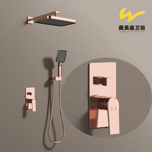 Robinet de douche encastré à double fonction Vimijia Dark Armor pour salle de bain d'hôtel, chauffe-eau pour projets transfrontaliers - Product Image 6