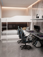 Lit superposé double pour dortoir, style capsule, en bois massif, taille standard, moderne et minimaliste, réglable, pour chambre et appartement