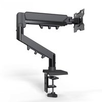 Soporte de Monitor Portátil de Alta Calidad para Escritorio, Brazo Ajustable y Resistente para un Solo Monitor, con Abrazadera para Escritorio