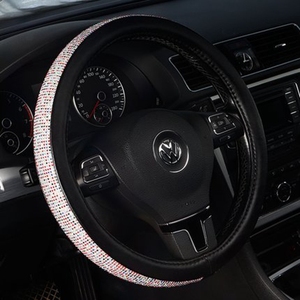 Cubierta de cuero antideslizante para <span class=keywords><strong>volante</strong></span> de coche, alta calidad, precio barato, para todos los modelos de coche - Product Image 4