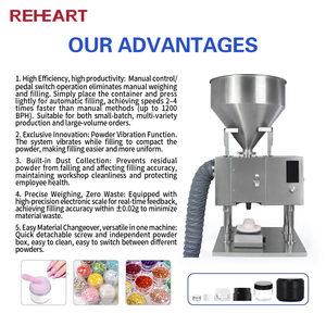 Sistem Pengisian Vertikal Penimbangan Bubuk Presisi Batch Kecil Mesin Pengisian Semi-Otomatis Deterjen Berbagai Bubuk Elektrik - Product Image 2