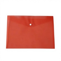 Vente en gros de pochettes de bureau en plastique PP translucide A4/A5 avec logo personnalisé, colorées, avec bouton, pour documents, enveloppes, dossiers personnalisés