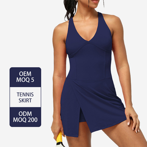 Sm2378 femmes séchage rapide Sexy fente vêtements de sport robe croix beauté dos Tennis une pièce robe Sexy robe Mini jupe - Product Image 2