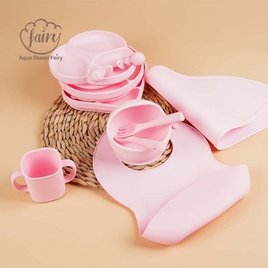 Ensemble cadeau d'alimentation pour bébé en silicone de qualité alimentaire sans BPA, assiette à ventouse, bol, vaisselle pour enfants - Product Image 3