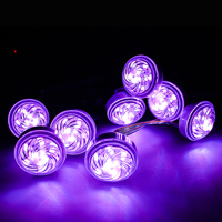 Lampes de pointage extérieures SHIJI adressables 35 mm 9 LED Pixel IP67 24V RGB Corps en cuivre CRI 85 élevé pour l'aménagement paysager