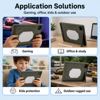 Étui de protection en silicone de bonne qualité pour tablette, compatible avec une protection intégrale à 360 degrés