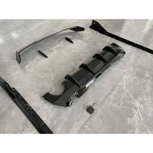 Nuevo Kit de Carrocería ABS con Recortes para Escape, Clip-on para <span class=keywords><strong>Serie</strong></span> 1 F40, Negro, Lip Delantero, Faldones Laterales, Alerón de Techo, Difusor Trasero - Product Image 3